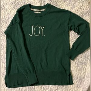 Rae Dunn Green Joy Woman Sweatshirt